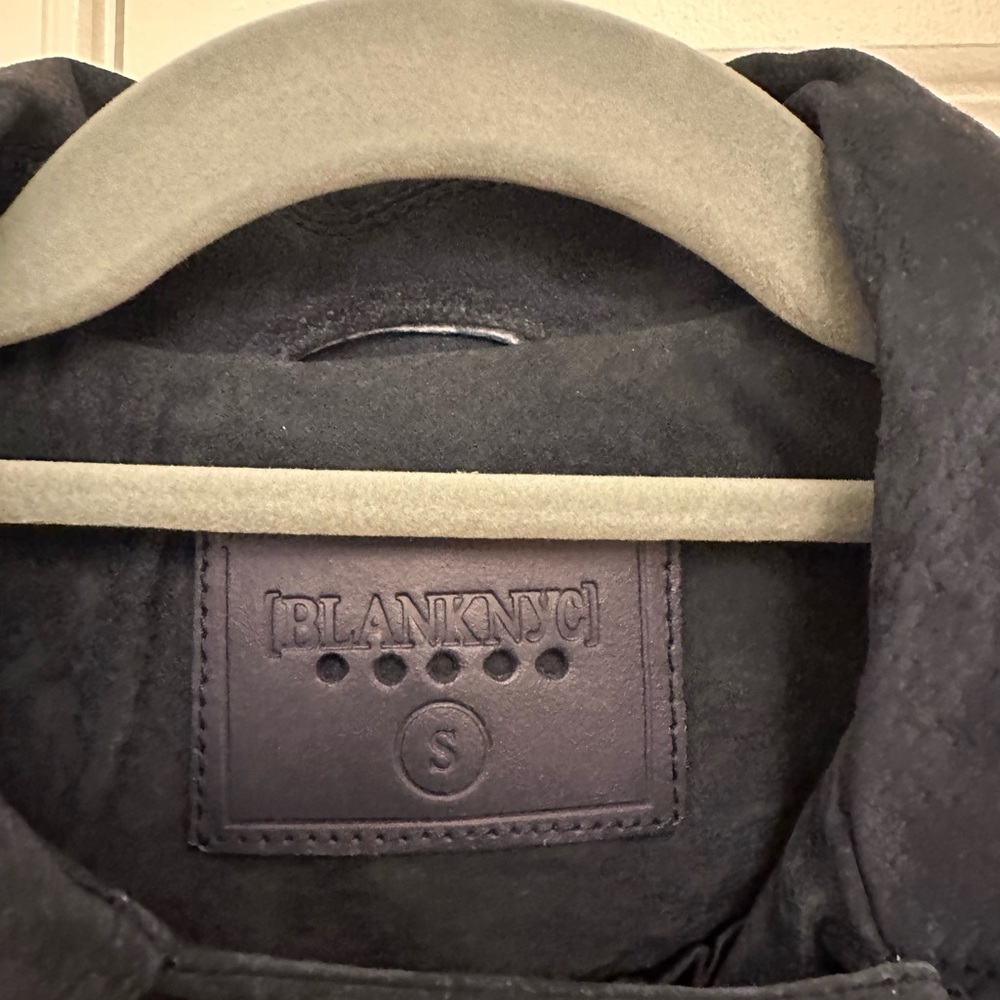 Blank NYC Navy Suede Jacket - Picture 5 of 7